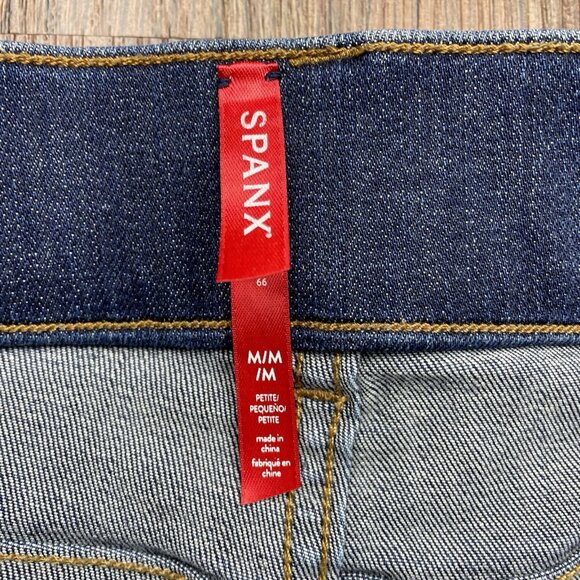 SPANX FLARE Dark Blue Midnight pull-on Jeans MEDIUM - Picture 5 of 10